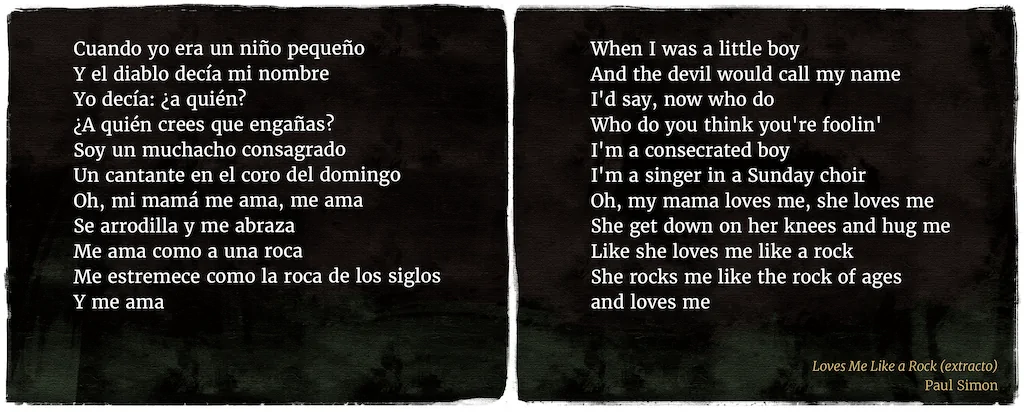 Esa música del demonio - Loves Me Like A Rock de Paul Simon